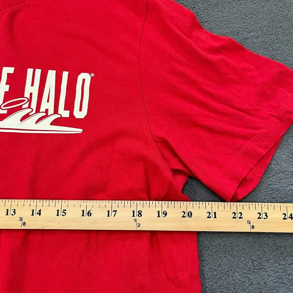 Nike Tee Red Los Angeles Angels Light Up The Halo Graphic T-Shirt Men's Size L